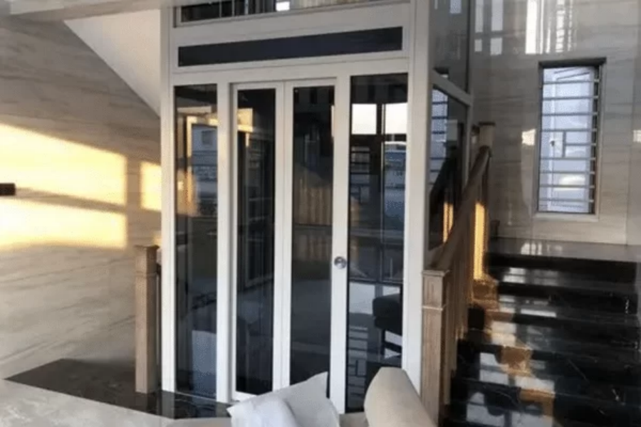 glass residential elevator